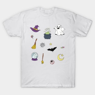 Halloween spooky stickers T-Shirt